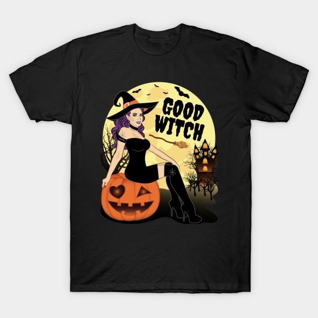 Good Witch Halloween T-Shirt by ZNOVANNA